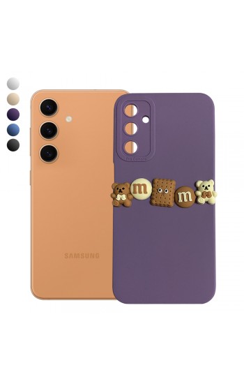 Samsung Galaxy S24 Kılıf 3D M Bear Kamera Korumalı Silikon Kapak&hellip;