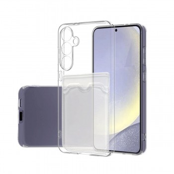 Samsung Galaxy S24 Kılıf Cardy Şeffaf Kartlık Cepli Kapak