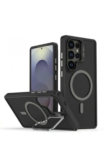 Samsung Galaxy S24 Ultra Kılıf Armor Seri Magsafe Uyumlu Stand Özellikli Kamera Lensli Kapak Samsung Galaxy S24 Ultra Kılıf Armor Seri Magsafe Uyumlu Stand Özellikli Kamera Lensli Kapak