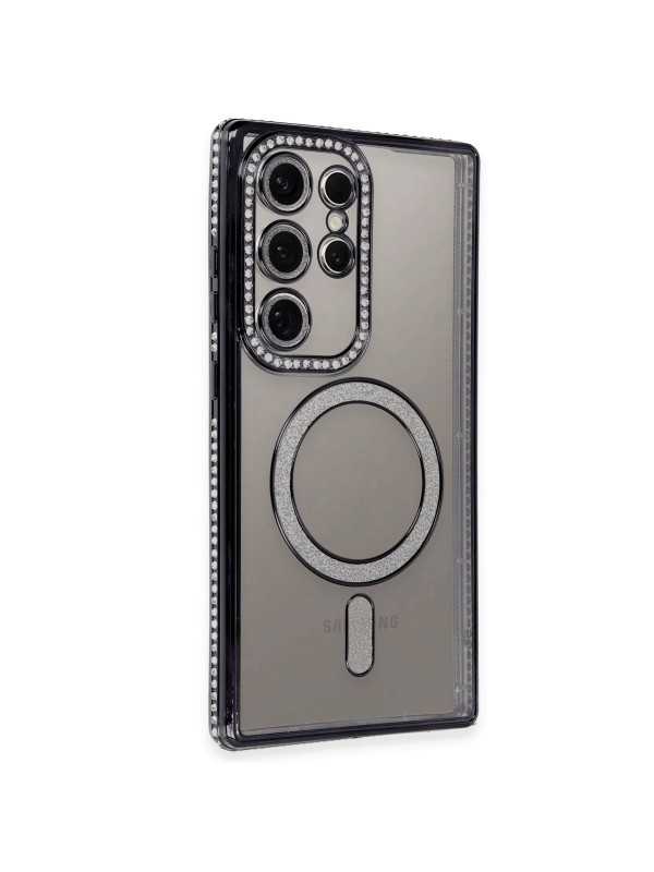 Samsung Galaxy S24 Ultra Kılıf Joke Seri Magsafe Özellikli Taşlı &hellip;