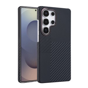 Samsung Galaxy S24 Ultra Kılıf Vega Magsafe Karbon Desen Kapak