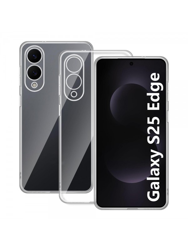 Samsung Galaxy S25 Edge Kılıf Kamera Korumalı Silikon Şeffaf Kapak…