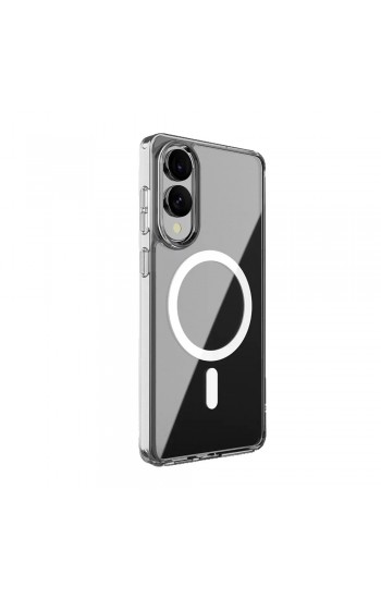 Samsung Galaxy S25 Edge Kılıf Magsafe Özellikli Şeffaf Silikon Kapak Samsung Galaxy S25 Edge Kılıf Magsafe Özellikli Şeffaf Silikon Kapak