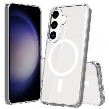 Samsung Galaxy S25 FE Kılıf Combo Seri Magsafe Özellikli Sararmaz Sert Şeffaf Kapak Samsung Galaxy S25 FE Kılıf Combo Seri Magsafe Özellikli Sararmaz Sert Şeffaf Kapak