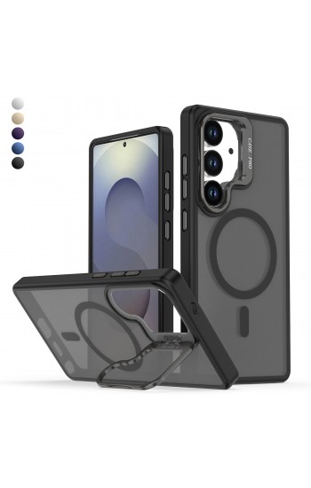 Samsung Galaxy S25 Kılıf Armor Seri Magsafe Uyumlu Stand Özellikli Kame&hellip;