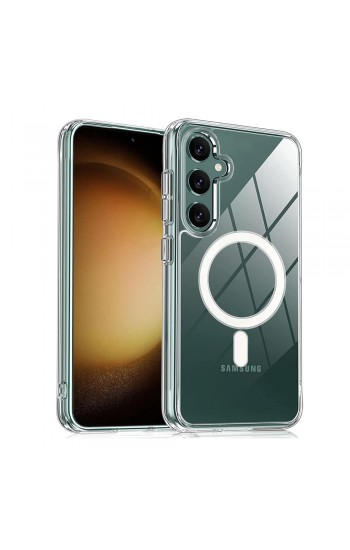 Samsung Galaxy S25 Plus Kılıf Magsafe Özellikli Şeffaf Silikon Kapak… Samsung Galaxy S25 Plus Kılıf Magsafe Özellikli Şeffaf Silikon Kapak…