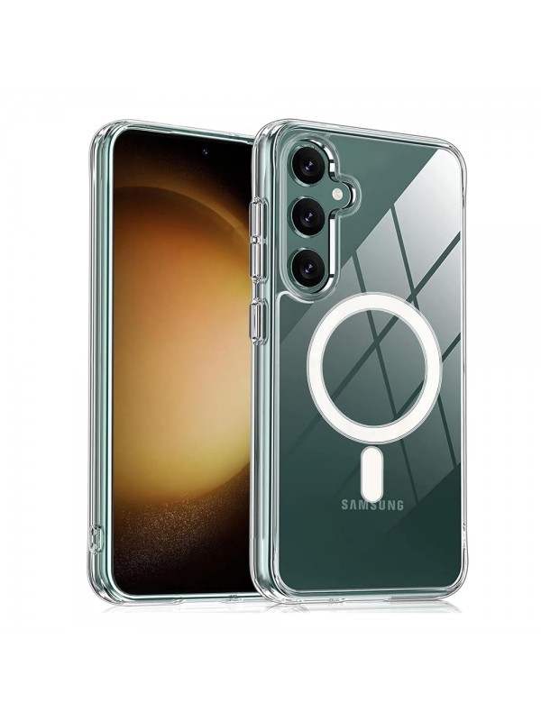 Samsung Galaxy S25 Plus Kılıf Magsafe Özellikli Şeffaf Silikon Kap…