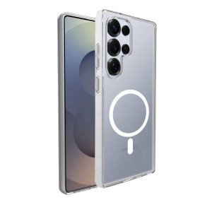 Samsung Galaxy S25 Ultra Kılıf Combo Seri Magsafe Sert Şeffaf Kapak