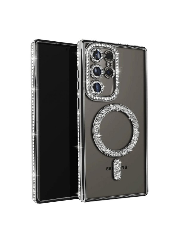 Samsung Galaxy S25 Ultra Kılıf Joke Seri Magsafe Özellikli Taşlı Siml&hellip;