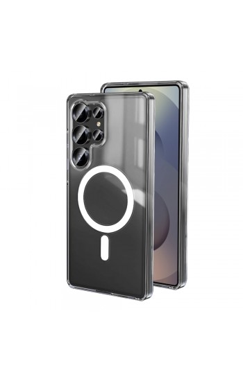 Samsung Galaxy S25 Ultra Kılıf Magsafe Özellikli Şeffaf Silikon Kapak Samsung Galaxy S25 Ultra Kılıf Magsafe Özellikli Şeffaf Silikon Kapak