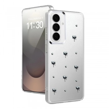 Samsung Galaxy S26 Kılıf Fiyonk Desenli Şeffaf Kapak