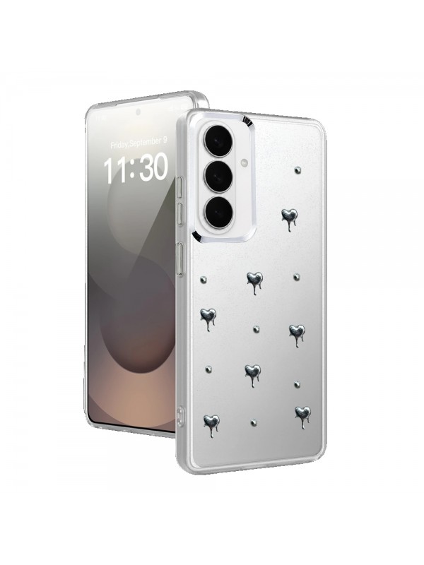 Samsung Galaxy S26 Kılıf Fiyonk Desenli Şeffaf Kapak&hellip;