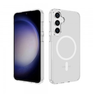 Samsung Galaxy S26 Plus Kılıf Magsafe Özellikli Şeffaf Silikon Kapak