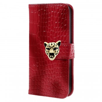 Samsung Galaxy S3 (I9300) Leopar Taşlı Cüzdanlı Kılıf Kırmızı Samsung Galaxy S3 (I9300) Leopar Taşlı Cüzdanlı Kılıf Kırmızı