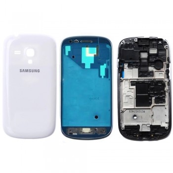 Samsung Galaxy S3 Mini I8190-I8200 Kasa Kapak Pil Kapağı - Beyaz