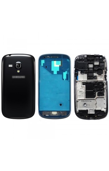 Samsung Galaxy S3 Mini I8190-I8200 Kasa Kapak Pil Kapağı - Siyah Samsung Galaxy S3 Mini I8190-I8200 Kasa Kapak Pil Kapağı - Siyah