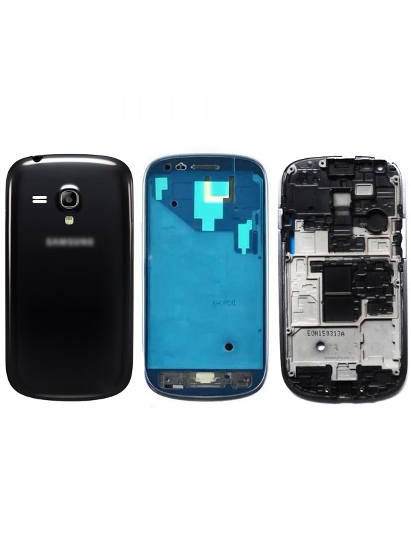 Samsung Galaxy S3 Mini I8190-I8200 Kasa Kapak Pil Kapağı - Siyah&hellip;