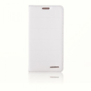 Samsung Galaxy S4 (I9500) Dikişli Ve Gizli Mıknatıslı Mopal Kılıf Beyaz