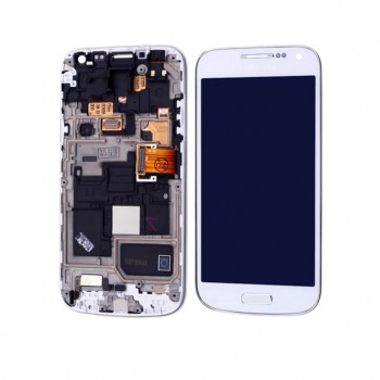 Samsung Galaxy S4 Mini I9190 LCD Ekran Dokunmatik Çıtalı Komple Beyaz