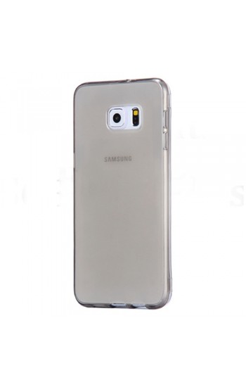 Samsung Galaxy S6 (G920) Kılıf Soft Silikon Şeffaf-Siyah Arka Kapak…