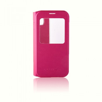 Samsung Galaxy S6 Yan Kapaklı TPU Flip Wallet Kılıf Pembe Samsung Galaxy S6 Yan Kapaklı TPU Flip Wallet Kılıf Pembe