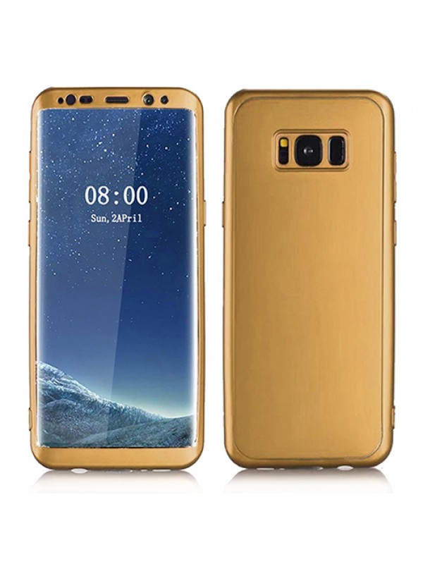 Samsung Galaxy S8 (G950) 360 Derece Slim Premium Silikon Kılıf Gold&hellip;
