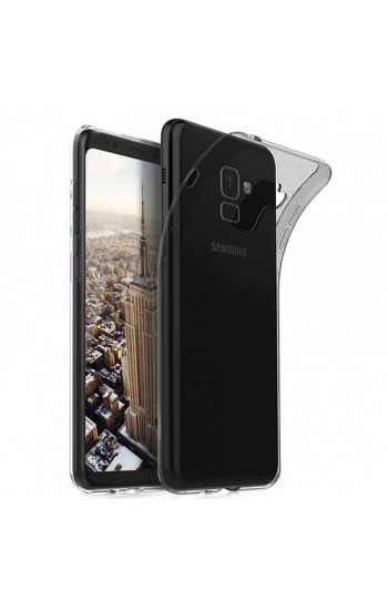 Samsung Galaxy S9 Kılıf Soft Silikon Şeffaf-Siyah Arka Kapak