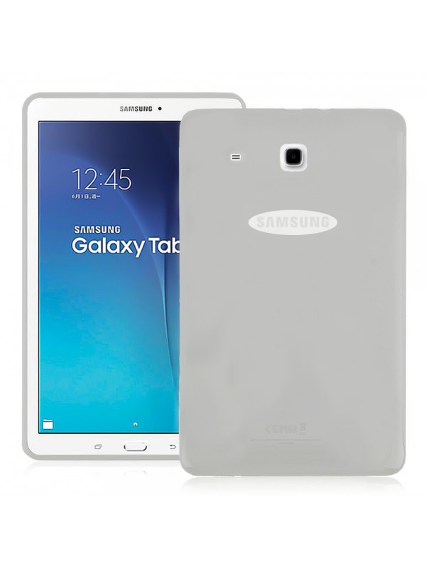 Samsung Galaxy Tab E T560 9.6" Kılıf Şeffaf-Siyah Silikon Arka…