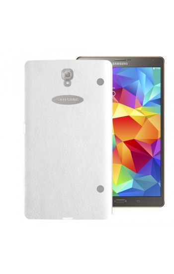 Samsung Galaxy Tab S T700 8.4" Kılıf Deri Dokulu Silikon Arka Kapak…