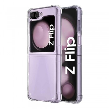 Samsung Galaxy Z Flip6 Kılıf Magsafe Özellikli Şeffaf Silikon Kapak Samsung Galaxy Z Flip6 Kılıf Magsafe Özellikli Şeffaf Silikon Kapak