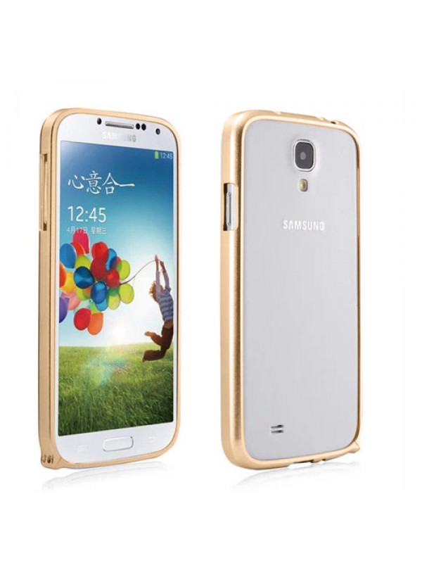 Samsung I9500 S4 0,7 mm Metal Bumper Çerçeve Kılıf Gold…