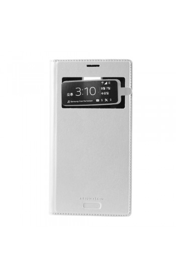 Samsung I9500 S4 Dikişli Cüzdanlı Kılıf ARIUM SKIN Beyaz… Samsung I9500 S4 Dikişli Cüzdanlı Kılıf ARIUM SKIN Beyaz…