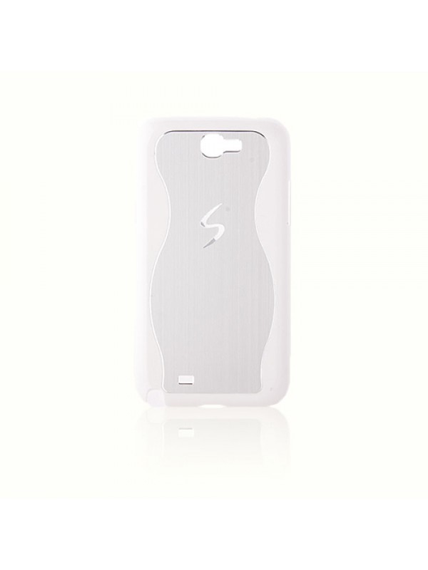 Samsung N7100 Note 2 Koruyucu Metal Arka Kapak S Logolu Beyaz&hellip;