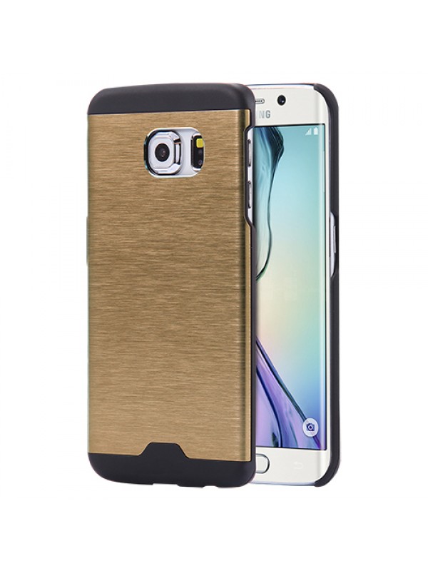 Samsung S6 G920 Metal Arka Kapak Motomo Gold