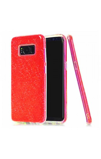 Samsung S8 (G950) 3in1 Simli Silikon Arka Kapak Kırmızı&hellip;