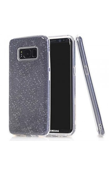 Samsung S8 Plus (G955) 3in1 Simli Silikon Arka Kapak Siyah