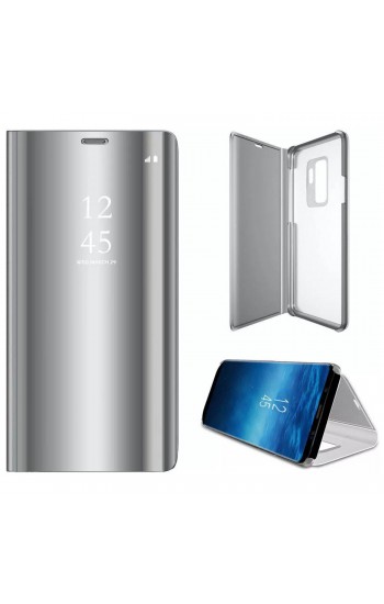 Samsung S9 Plus (G965) Clear View Flip Cover Standlı Kılıf Silver… Samsung S9 Plus (G965) Clear View Flip Cover Standlı Kılıf Silver…