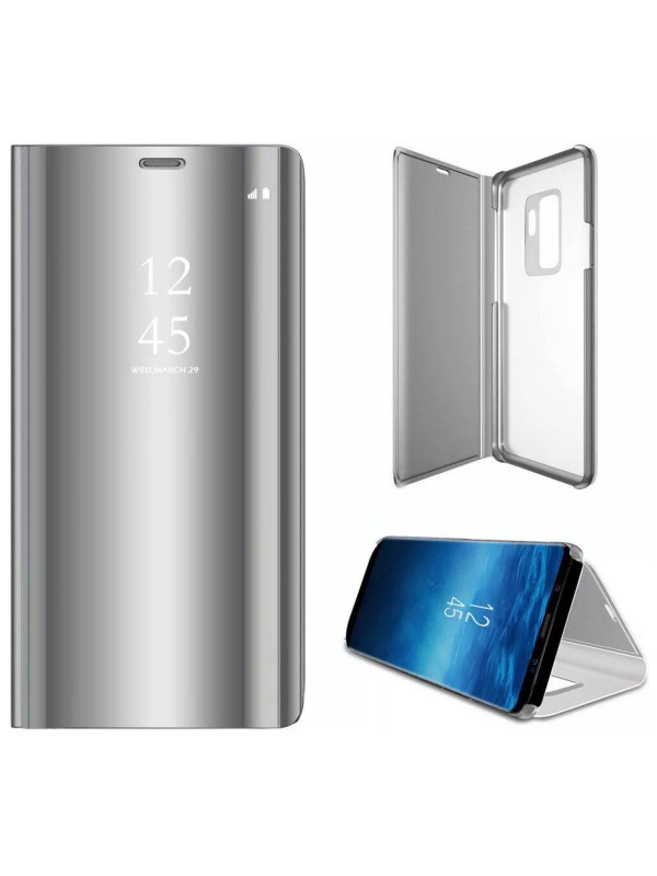 Samsung S9 Plus (G965) Clear View Flip Cover Standlı Kılıf Silver… Samsung S9 Plus (G965) Clear View Flip Cover Standlı Kılıf Silver…