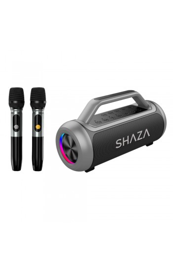 Shaza SS4503 80W RGB Çift Mikrofon Taşınabilir Bluetooth Hoparlör