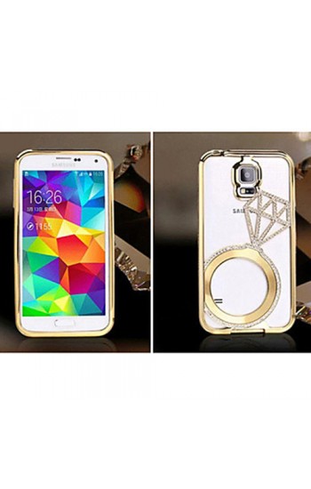 Shengo S5 G900 TekTaşlı Metal Diamond Series Kılıf Gold&hellip;