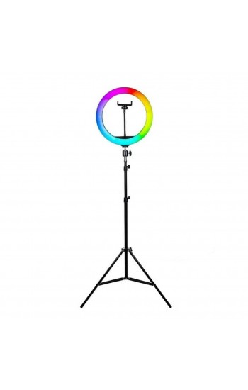 Soft Ring Light MJ33 13" 33cm RGB LED Halka Işık Tripodlu Selfie I…