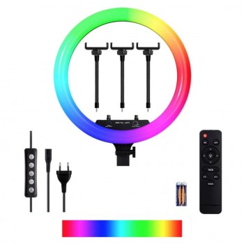 Soft Ring Light MJ45 18" RGB Led Işık Youtuber Selfie Işığı Uzaktan Kumandalı Soft Ring Light MJ45 18" RGB Led Işık Youtuber Selfie Işığı Uzaktan Kumandalı