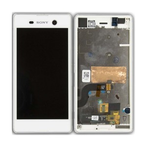 Sony Xperia M5 E5603 LCD Ekran Dokunmatik Çıtalı Beyaz