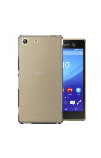 Sony Xperia M5 Kılıf Soft Silikon Şeffaf-Siyah Arka Kapak…