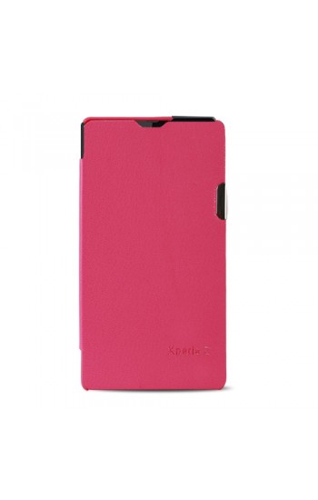 Sony Xperıa Z L36H Mıknatıslı Flip Case Kılıf Pembe…