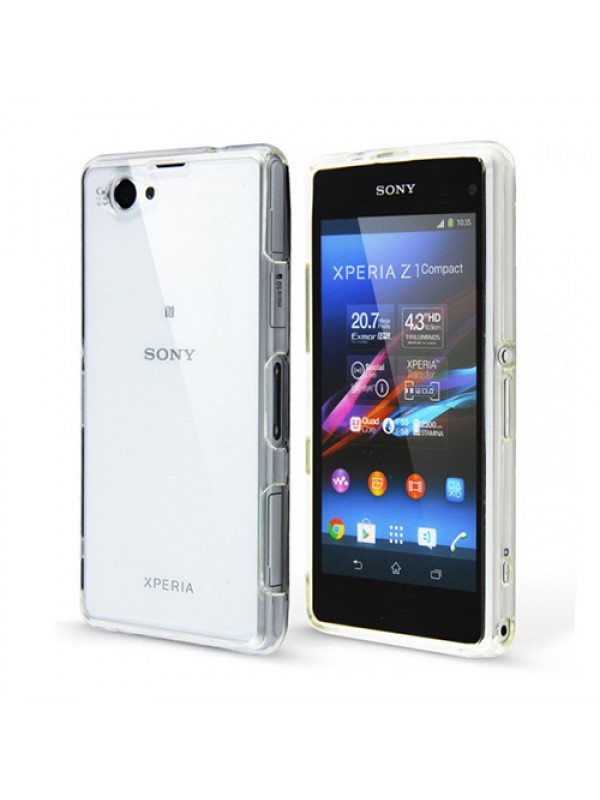 Sony Xperia Z1 Compact Kılıf Soft Silikon Şeffaf Arka Kapak…