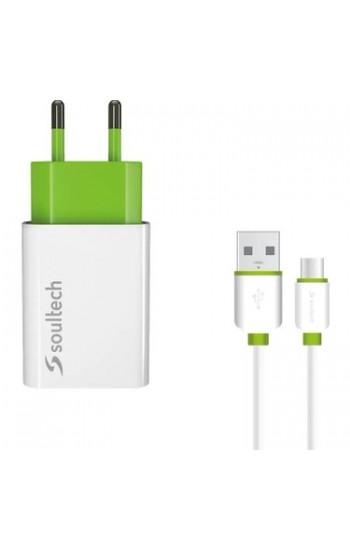 Soultech SC113B 2.1A Type-C Kablolu Şarj Aleti Set…
