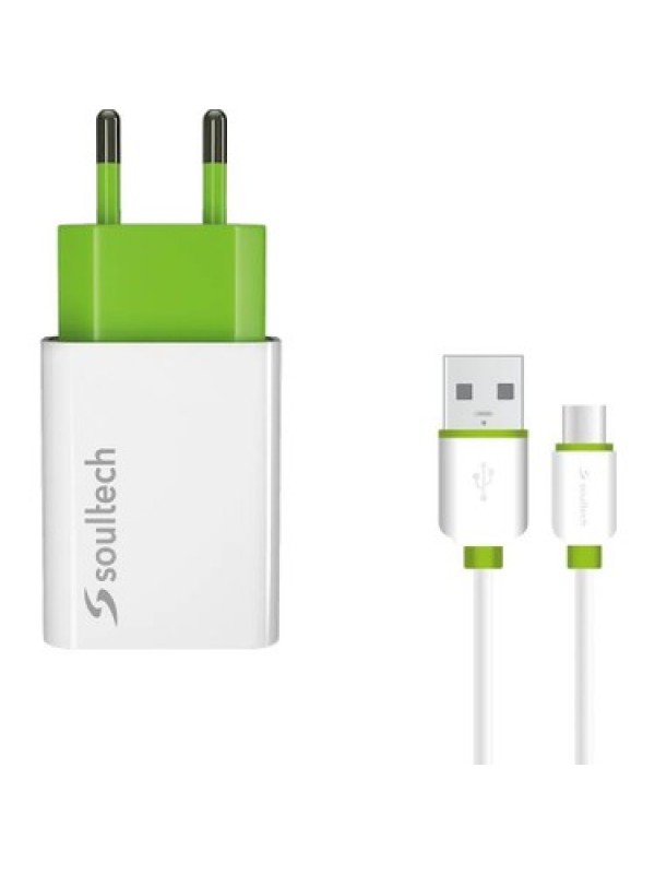Soultech SC113B 2.1A Type-C Kablolu Şarj Aleti Set…