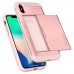Spigen iPhone X/XS Kılıf Crystal Wallet Arka Kapak Rose Gold Spigen iPhone X/XS Kılıf Crystal Wallet Arka Kapak Rose Gold
