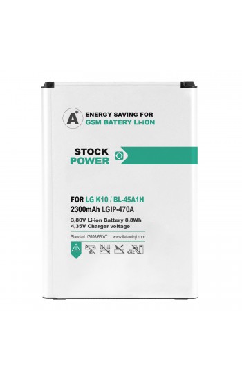 Stock Power LG K10 (BL-45A1H) Batarya 2300 mAh